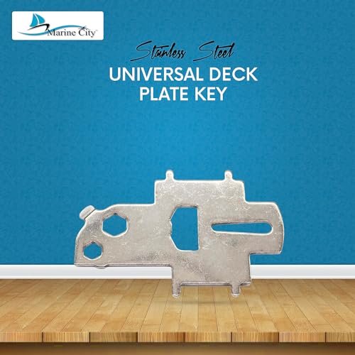 Marine City Universal Deck Plate Key – 304 Stainless Steel with Bottle Opener MARINE CITY
