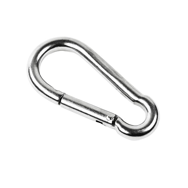 Marine City 316 Mosquetón/gancho de seguridad con clip de acero inoxidable de 2" para escalada, pesca y senderismo