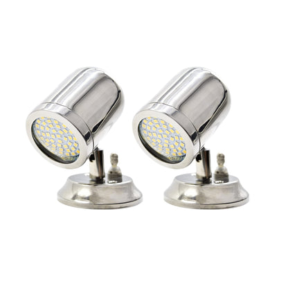Marine City 316 Stainless Steel Swivel Head Halogen Reading Light – Adjustable
