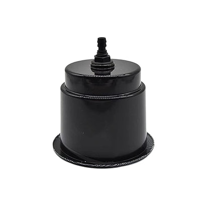 Marine City Black Closeable Plastic Cup Holder with Drain – Flush Mount Design