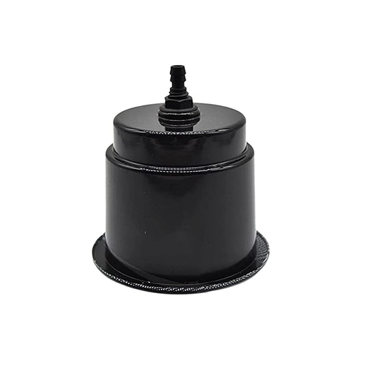 Marine City Black Closeable Plastic Cup Holder with Drain – Flush Mount Design