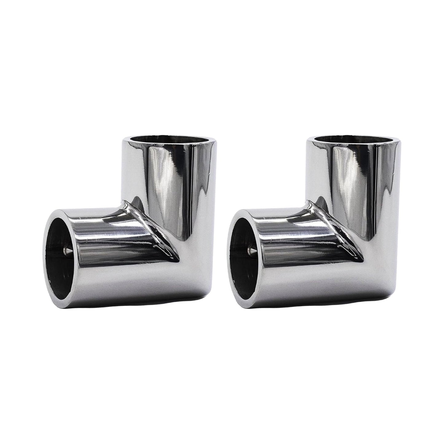 MARINE CITY 90° Elbow Two-Way Connector 304 Stainless Steel (Pack of 2)
