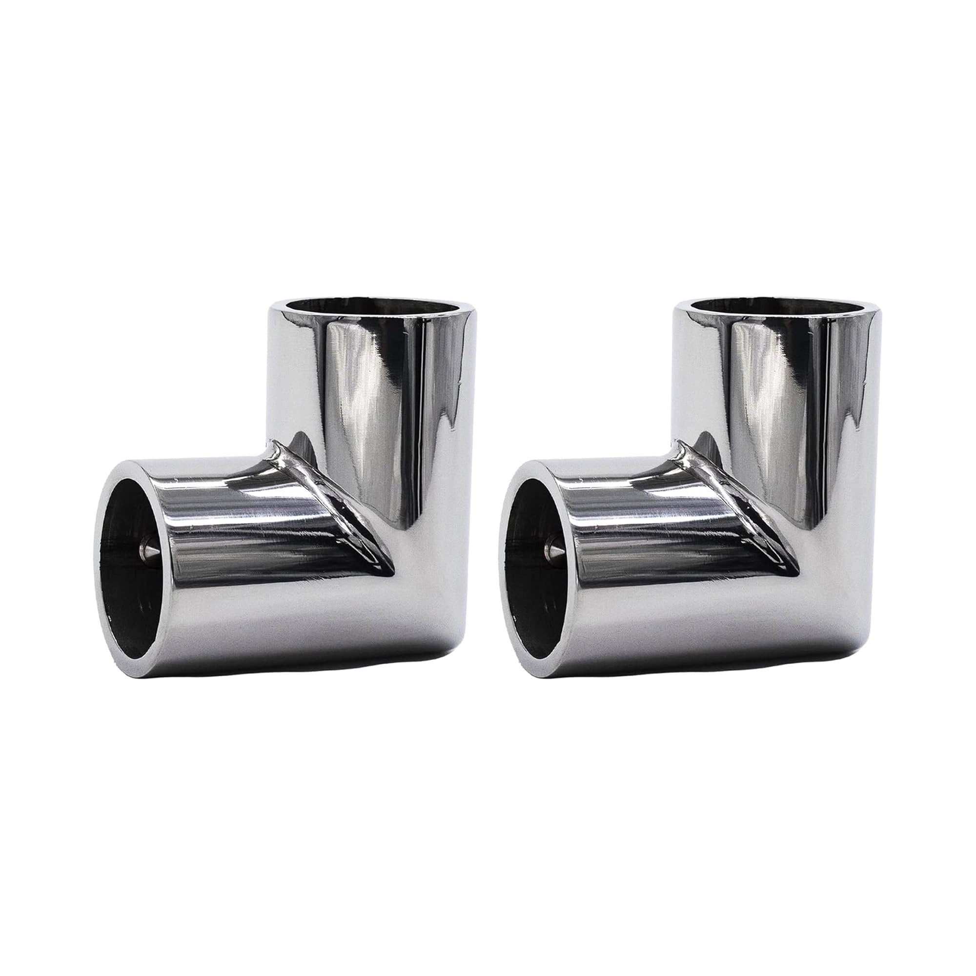 MARINE CITY 90° Elbow Two-Way Connector 304 Stainless Steel (Pack of 2)