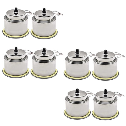 Marine City Stainless Steel Red LED Illuminated Drink Holder with Drain (8 Pcs)