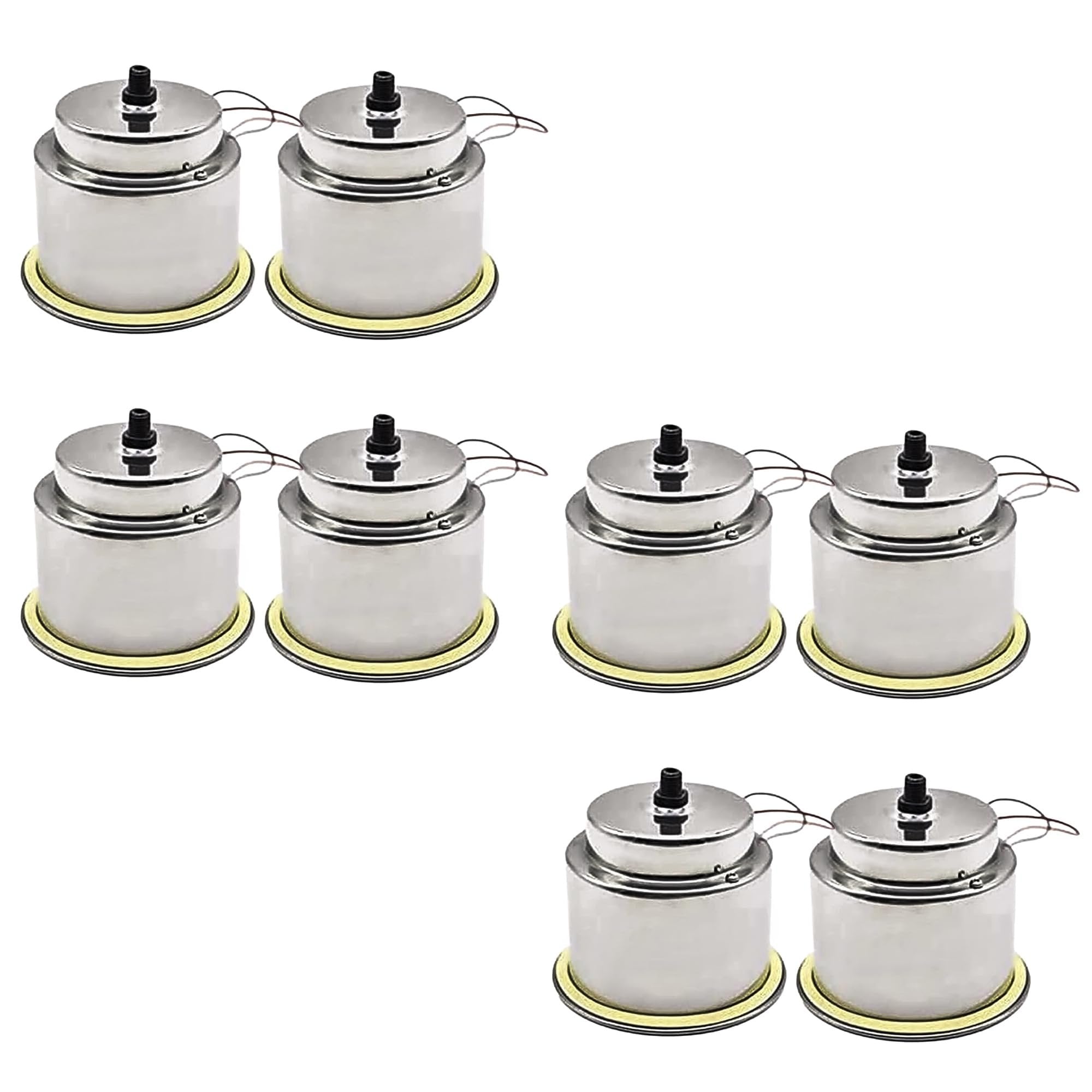 Marine City Stainless Steel Red LED Illuminated Drink Holder with Drain (8 Pcs)