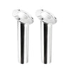 Marine City Soportes para cañas de Pescar de Acero Inoxidable 316 de Alta Resistencia/Soportes para cañas de Pescar de Montaje Empotrado, con Drenaje -30 Grados