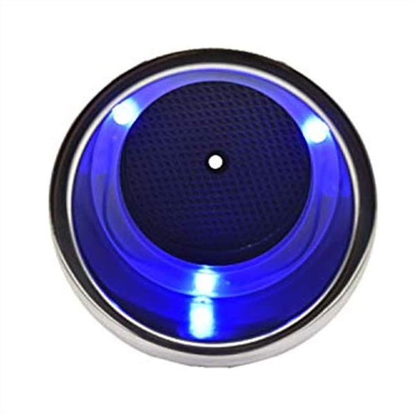 Marine City Stainless Steel LED Drink Cup Holder with Drain – 3 Blue LED Lights