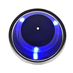 Marine City Stainless Steel LED Drink Cup Holder with Drain – 3 Blue LED Lights