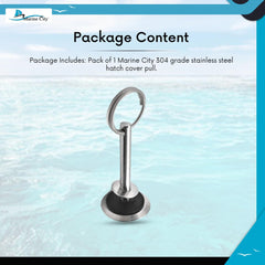 Marine City Hatch Cover Pull – 304 Stainless Steel, 2 Inches Marine Handle