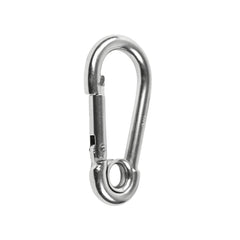 MARINE CITY 316 Stainless-Steel 2-3/8” Carabiners/Clip Snap Hook with Ring for Sailing, Fishing, Hiking