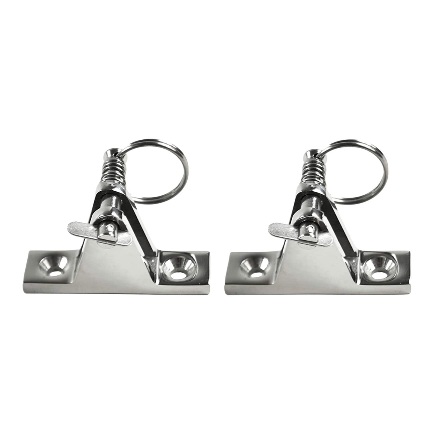 MARINE CITY Stainless Steel Bimini Top Hinge 90° w/ Quick-Release Pin (2 Pcs)