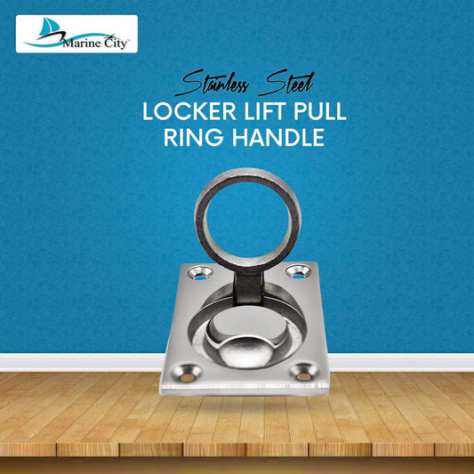Marine City Locker Lift Pull Ring Handle – 316 Stainless Steel, 1.75 × 2.5" Marine City