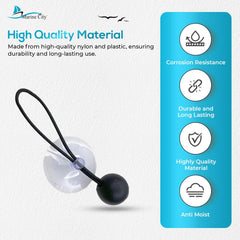 Marine City Bungee Cord Suction Cup Boat Cover Tie Downs – 2 Inches (4 Pcs)