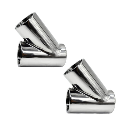 Marine City Stainless Steel 3-Way Tee Connector Hand Rail Fittings– 45°/60°/90° Marine City