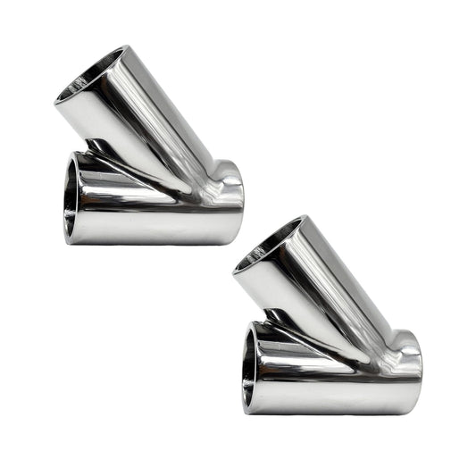 Marine City Stainless Steel 3-Way Tee Connector Hand Rail Fittings– 45°/60°/90° Marine City