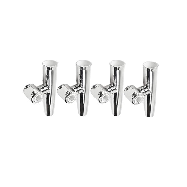 Marine City Heavy-Duty Strong Clamp-on Adjustable Fishing Rod Holder for 1 inches and 1-1/4 inches Rails(4 Pcs)