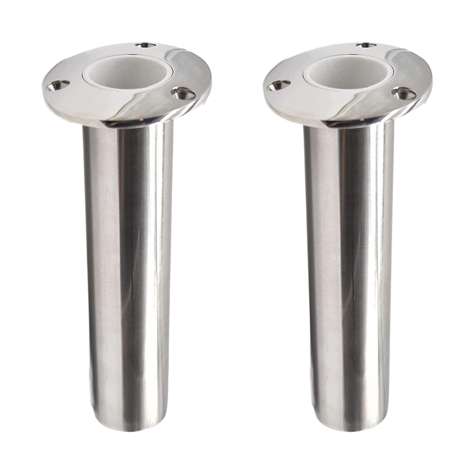 Marine City Stainless Steel Flush-Mount Fishing Rod Holder with Drain (2 Pcs) Marine City