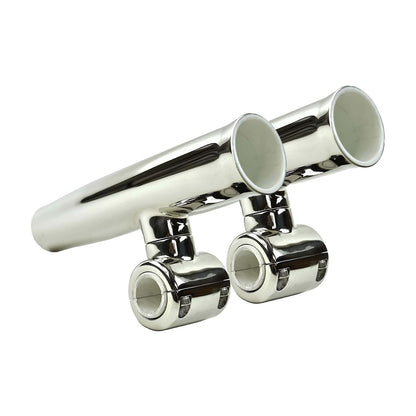 Marine City Adjustable Fishing Rod Holder – 304 Stainless Steel Clamp-On (2 Pcs)