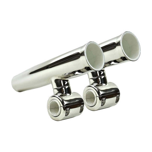 Marine City Adjustable Fishing Rod Holder – 304 Stainless Steel Clamp-On (2 Pcs)