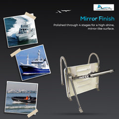 Marine City 304 Stainless Steel 3-Step Inboard/Outboard Swim Platform Ladder