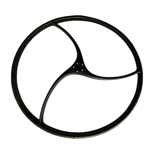 MARINE CITY 925mm Carbon Fiber Steering Wheel – Wavy 3 Spoke Design, UV-Coated