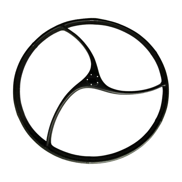 MARINE CITY 925mm Carbon Fiber Steering Wheel – Wavy 3 Spoke Design, UV-Coated