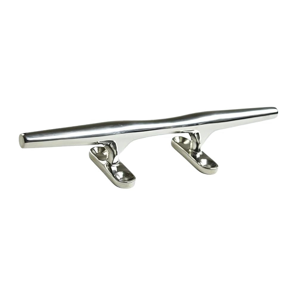 Marine City 316 Stainless Steel Open Base Cleat – 8" Deck Mooring Rope Tie Cleat MARINE CITY