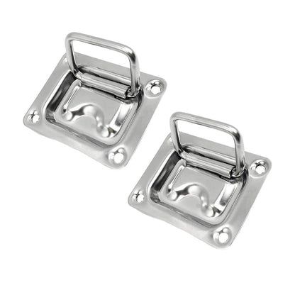 Marine City 304 Stainless Steel Hatch Lift Handle Ring Pull – 3” x 2-1/4”(2 Pcs)