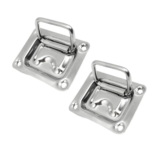 Marine City 304 Stainless Steel Hatch Lift Handle Ring Pull – 3” x 2-1/4”(2 Pcs)
