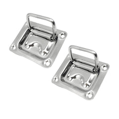 Marine City 304 Stainless Steel Hatch Lift Handle Ring Pull – 3” x 2-1/4”(2 Pcs)