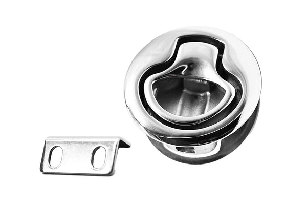 Round Hatch Flush Pull Slam Latch for Doors - marinecityhardware.com