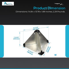 MARINE CITY Aluminum 16 Inches Radar Reflector – Octahedral Type (Medium)