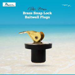 Marine City Brass Snap Lock Baitwell Plugs – 3/4