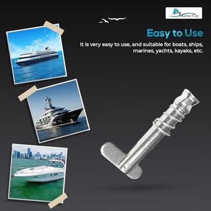 Marine City Quick Release Pin for Bimini Top – Stainless Steel, Durable (10 Pcs) Marine City Hardware