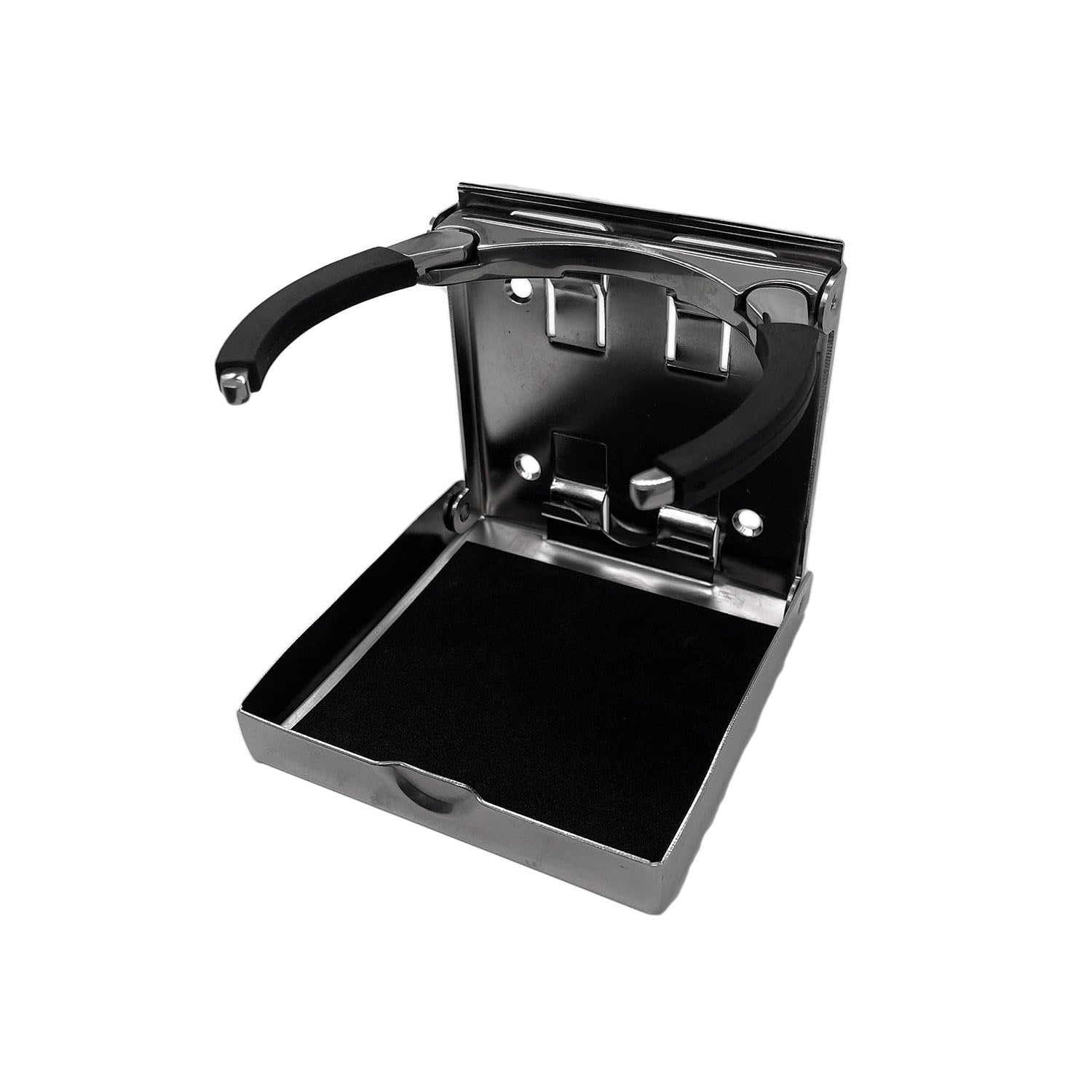 Marine City Adjustable Folding Cup Holder – 304 Stainless Steel Polished (Large)