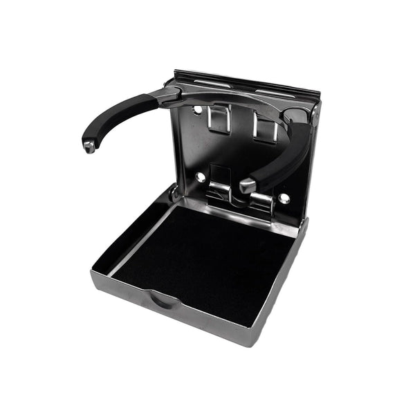 Marine City Adjustable Folding Cup Holder – 304 Stainless Steel Polished (Large)
