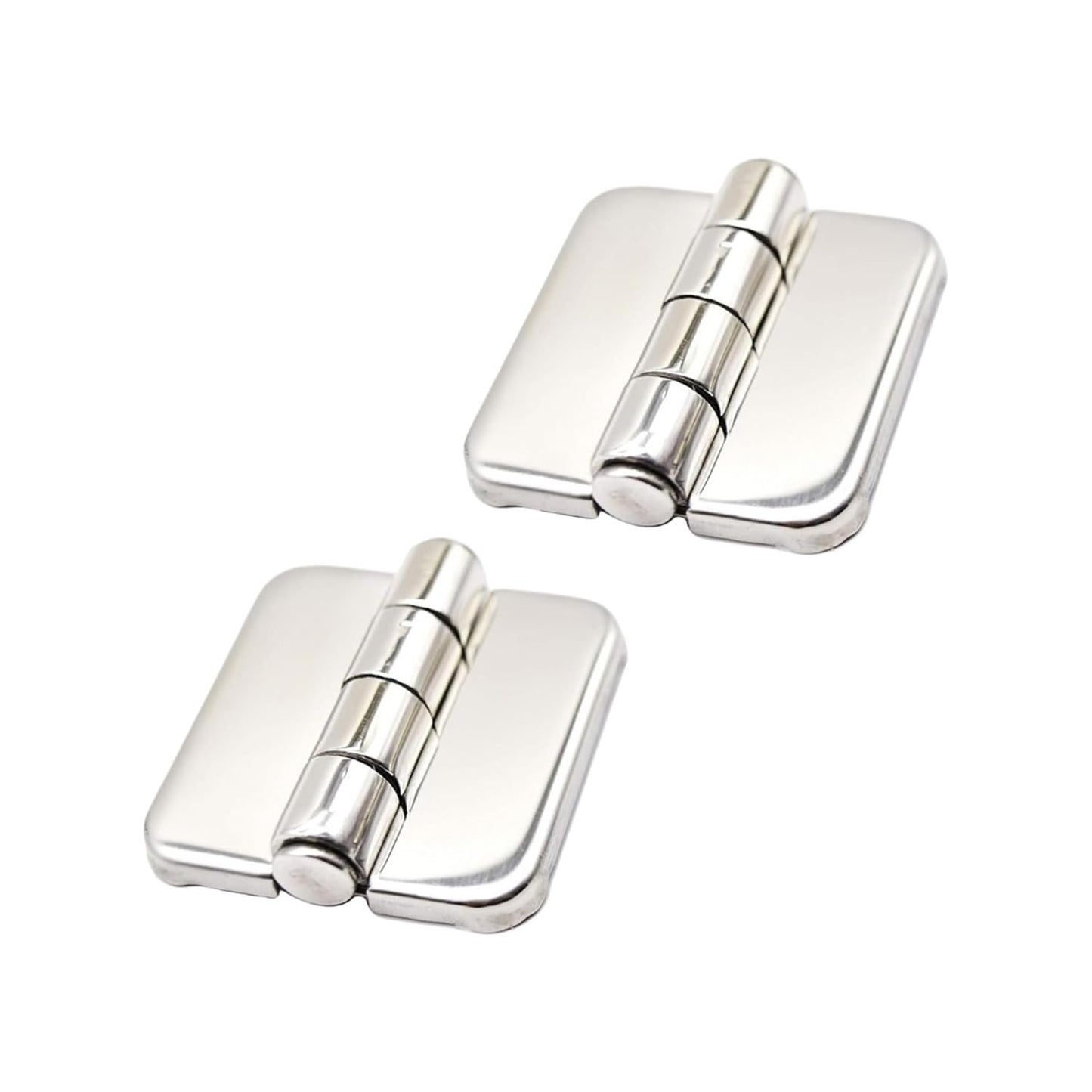 Marine City Stainless Steel Covered Strap Hinges w/ Cap 1-2/5” × 1-1/2” (2 Pcs)