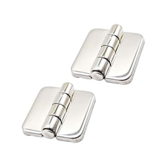 Marine City Stainless Steel Covered Strap Hinges w/ Cap 1-2/5” × 1-1/2” (2 Pcs)
