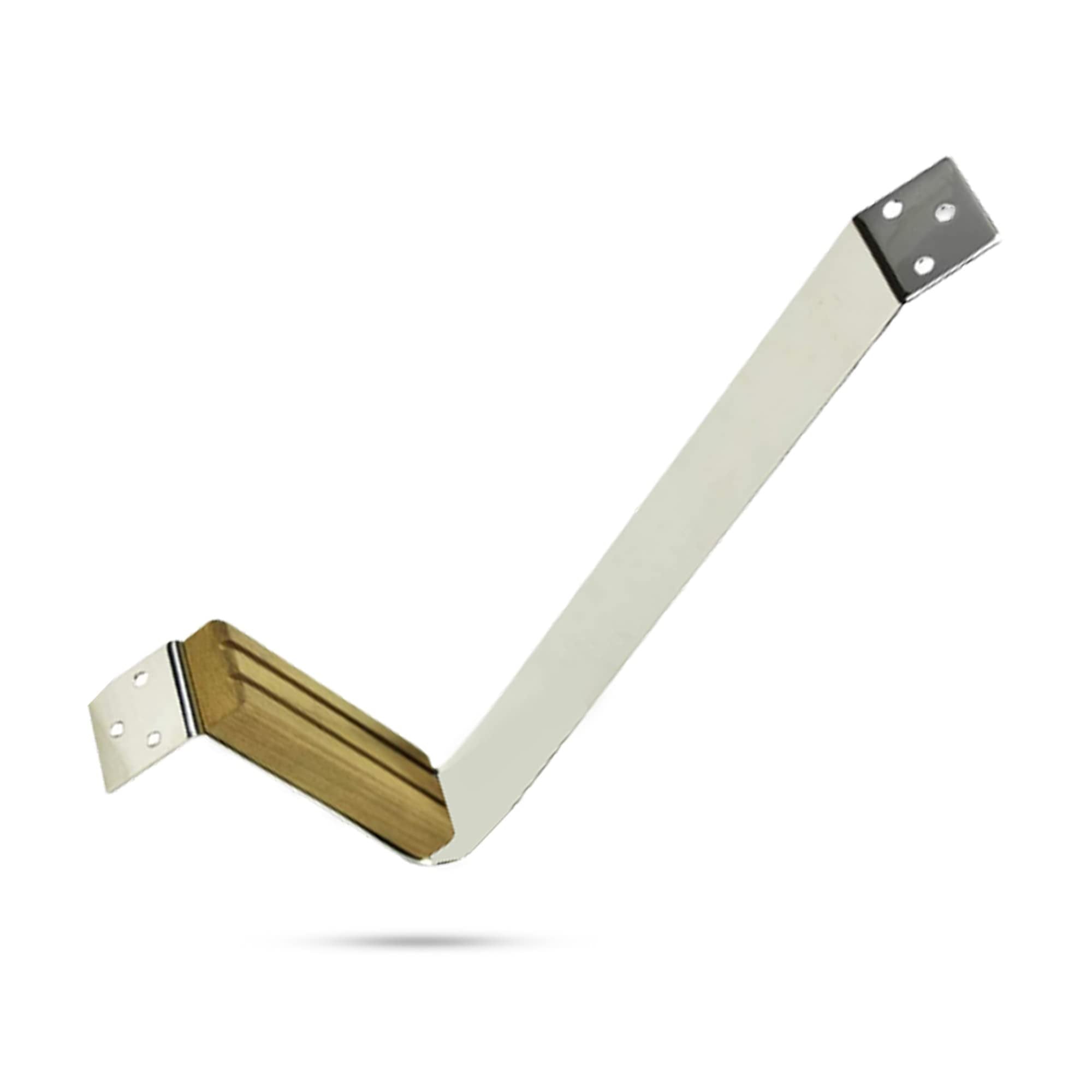 Marine City Teak Mast Step – Stainless Steel with Anti-Skid 12" x 5" Teak Pad