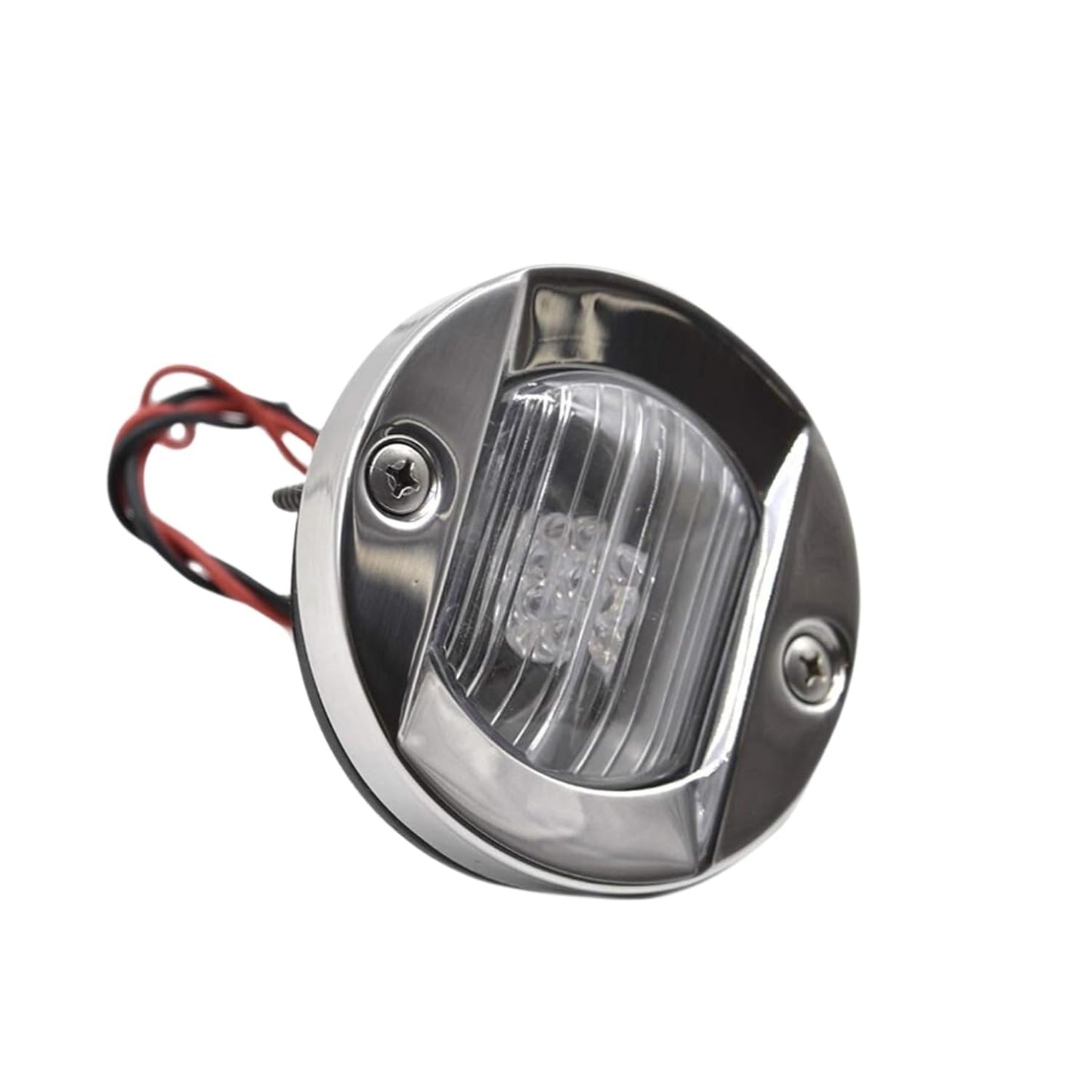 Marine City Flush Mount White LED Caution Light 3", 12V 18W, 304 Stainless Steel Marine City Hardware