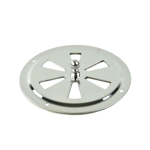 Marine City Ventilación de mariposa con perilla central de acero inoxidable de 4 pulgadas / 5 pulgadas (diámetro: 5 pulgadas)