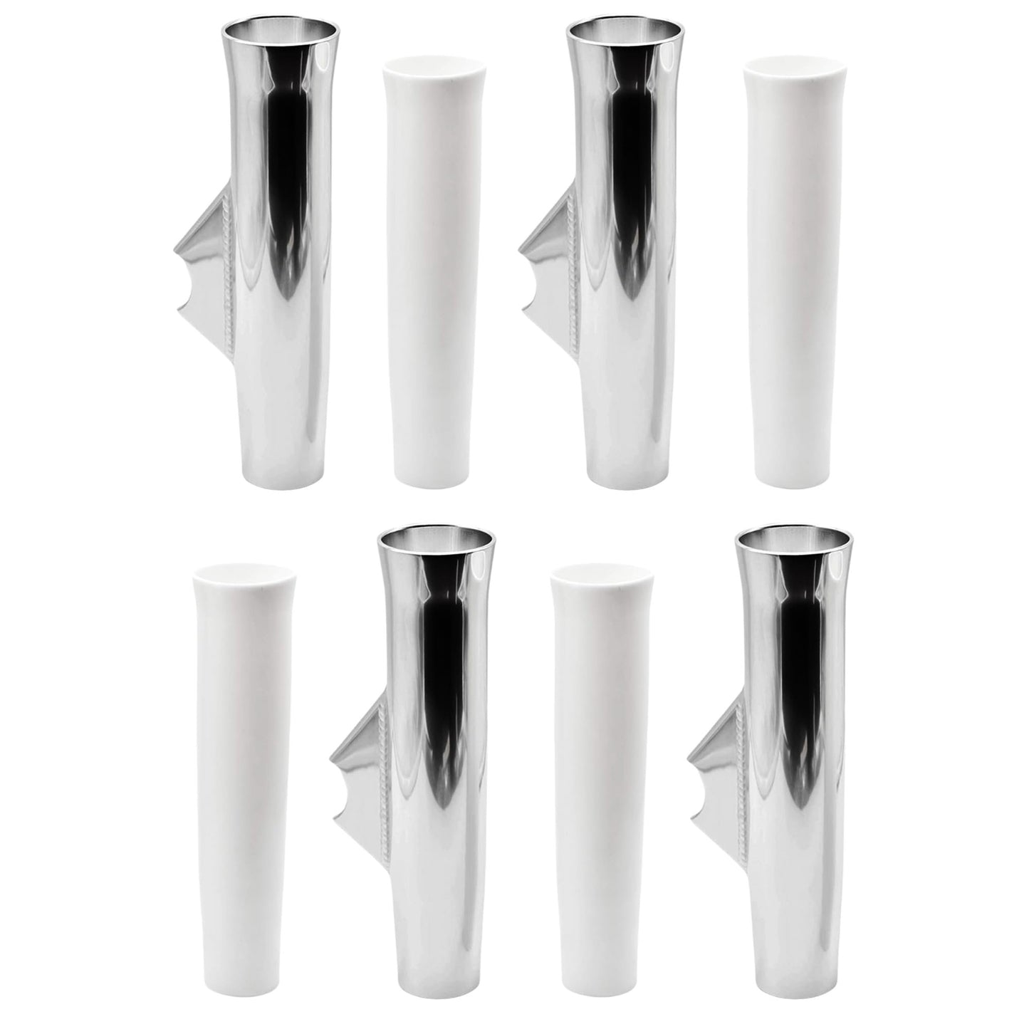 Marine City Adjustable Fishing Rod Holder 10” x 1-1/2” Anodized Aluminum (4 Pcs)