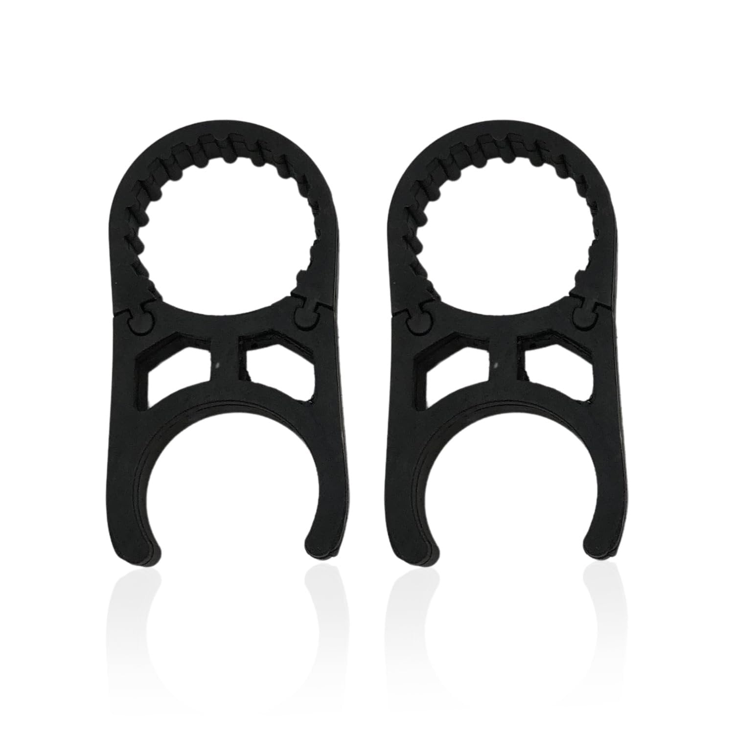 MARINE CITY Black Nylon Ladder Clamp for 1" Tubes, Durable, Secure, Easy Installation, Compatible with Boarding & Swim Ladders MARINE CITY