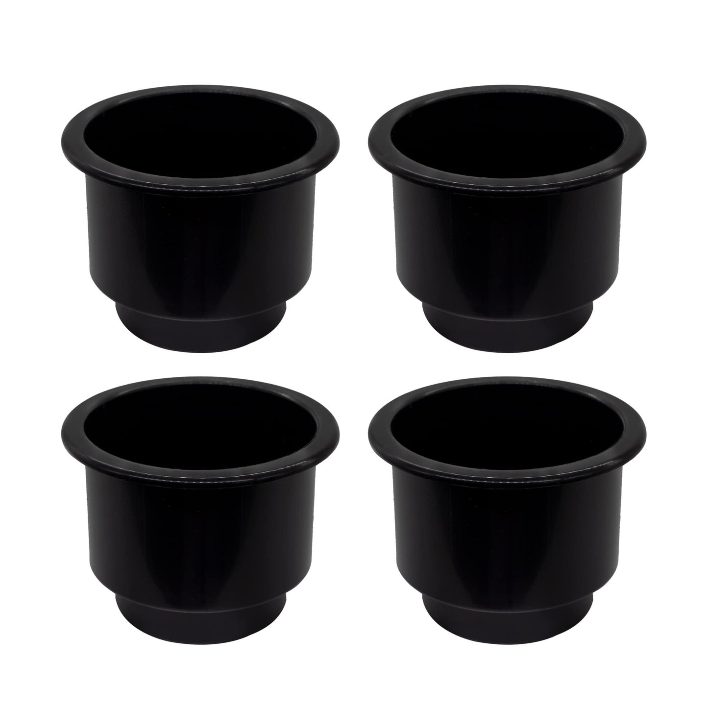 Marine City Black Plastic Cup Drink Holder with Center Drain Hole – Durable MARINE CITY