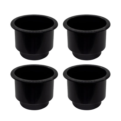 Marine City Black Plastic Cup Drink Holder with Center Drain Hole – Durable MARINE CITY