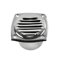 Marine City 304 Stainless Steel Hose Vent, 3” Diameter, Polished Louvered Design