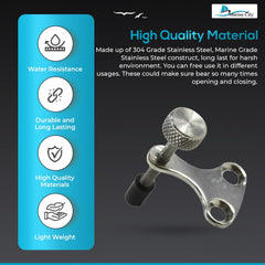 Marine City Anti-Rattle Window Stop – 304 Stainless Steel Marine Boat Lock