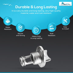 Marine City 316 Stainless Steel Waterproof Oval Drain Plug – Fits 1