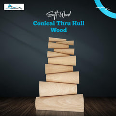 Tapones cónicos de madera blanda, juego de 10, 7 tamaños diferentes