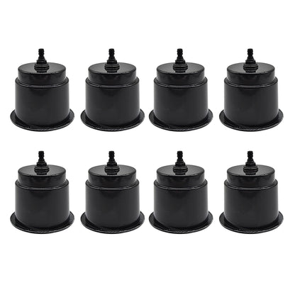 Marine City Black Closeable Plastic Cup Holder with Drain – Flush Mount Design
